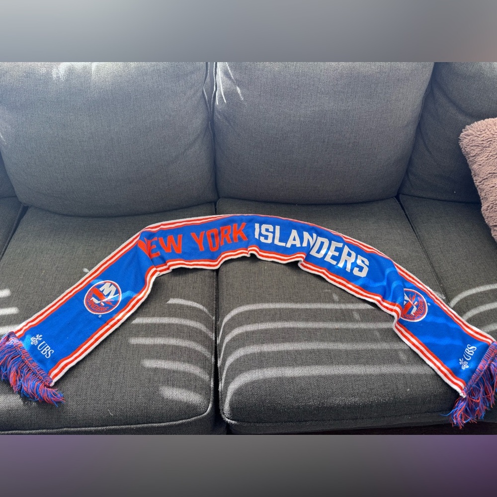 New York Islanders NHL Scarf Blue Orange 60” Hockey Fan Gear